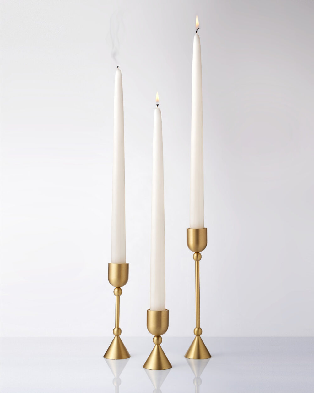 brass candle holders