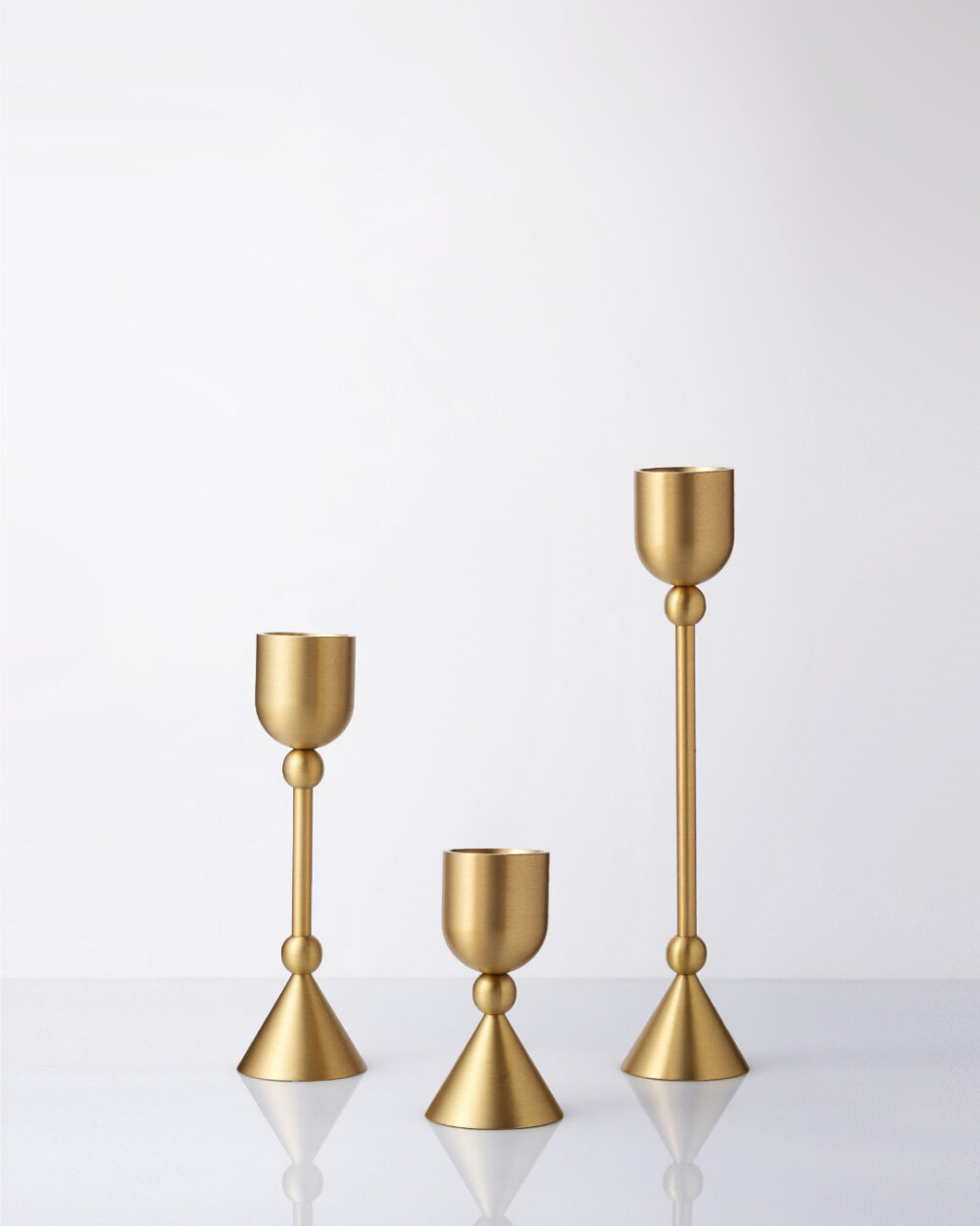 brass candle holders