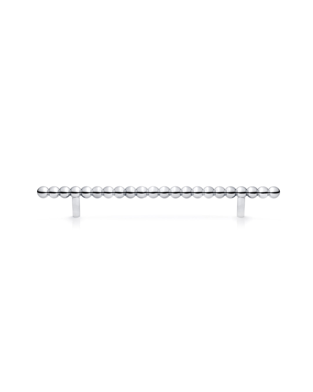 Daisy L Chrome – silver furniture handle, chrome, glossy