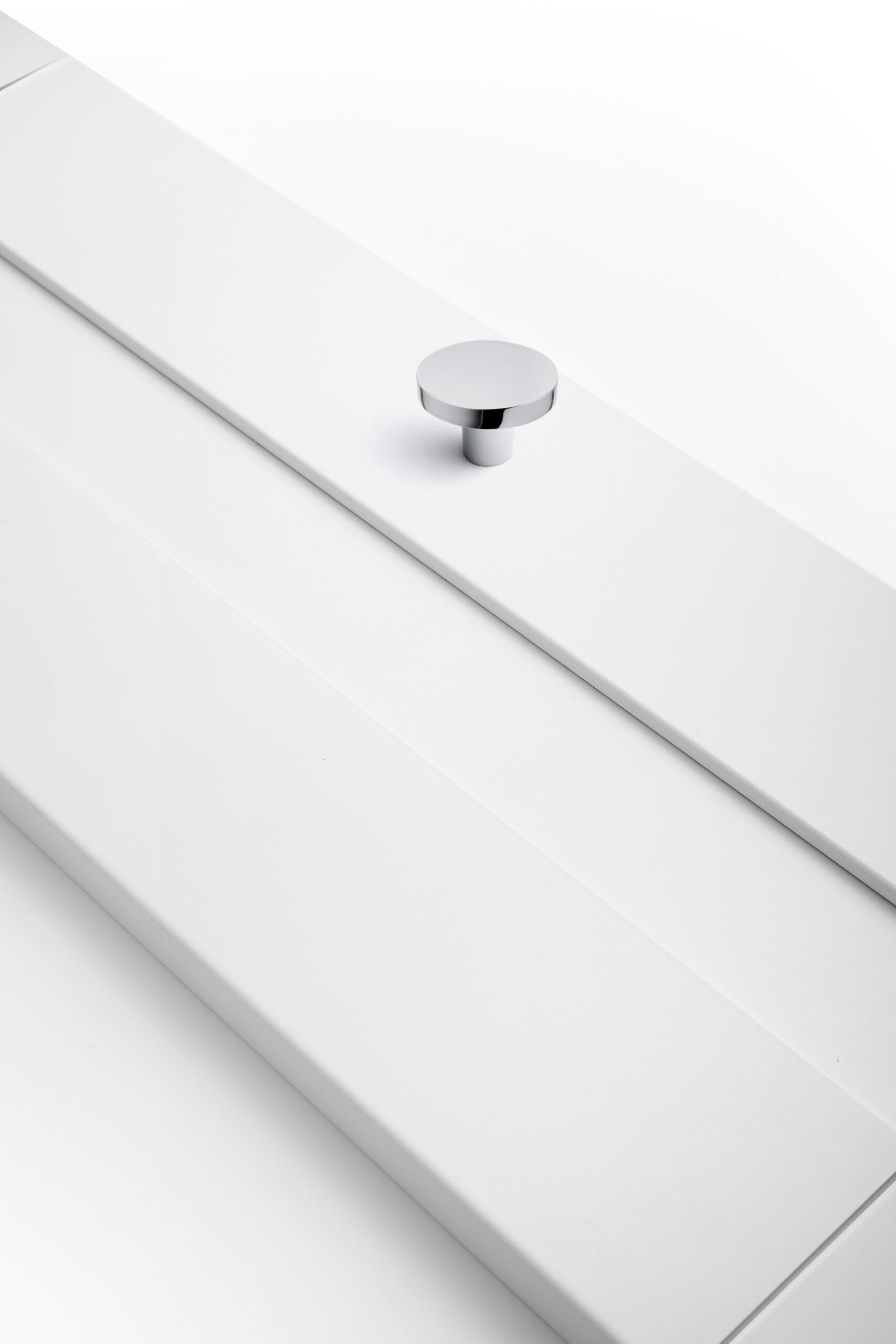 Martha S Chrome – silver chrome furniture knob, glossy finish - Image 3